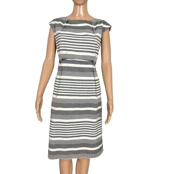Calvin Klein Gray Striped Mini Dress - Picture 2 of 16